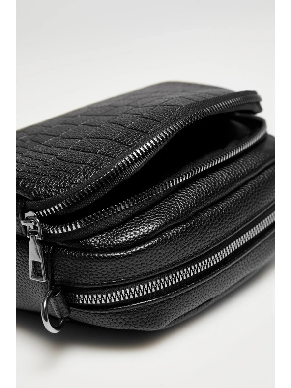 Moodo Malá čierna kabelka z ekokože Moodo