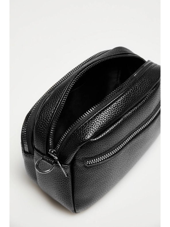 Moodo Malá čierna kabelka z ekokože Moodo