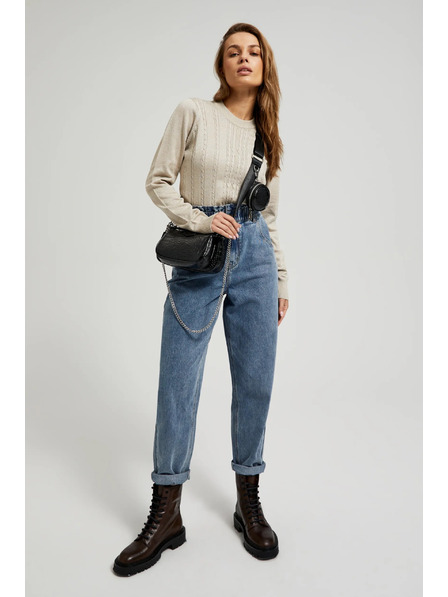 Moodo Dvojitá kabelka s efektom hadej kože čierna Moodo