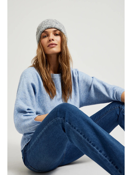 Moodo Rebrovaná čiapka sivá Moodo