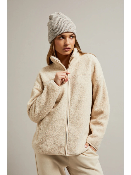 Moodo Rebrovaná čiapka béžová Moodo