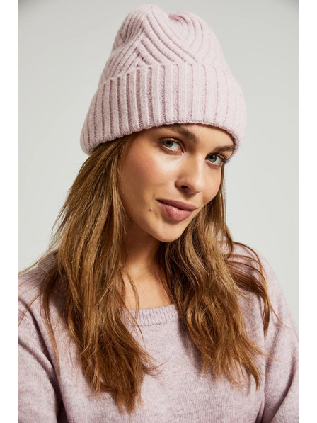 Moodo Teplá čiapka ružová Moodo