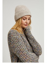 Moodo Rebrovaná čiapka béžová Moodo