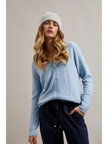 Moodo Čiapka so vzorom rybej kosti sivá Moodo