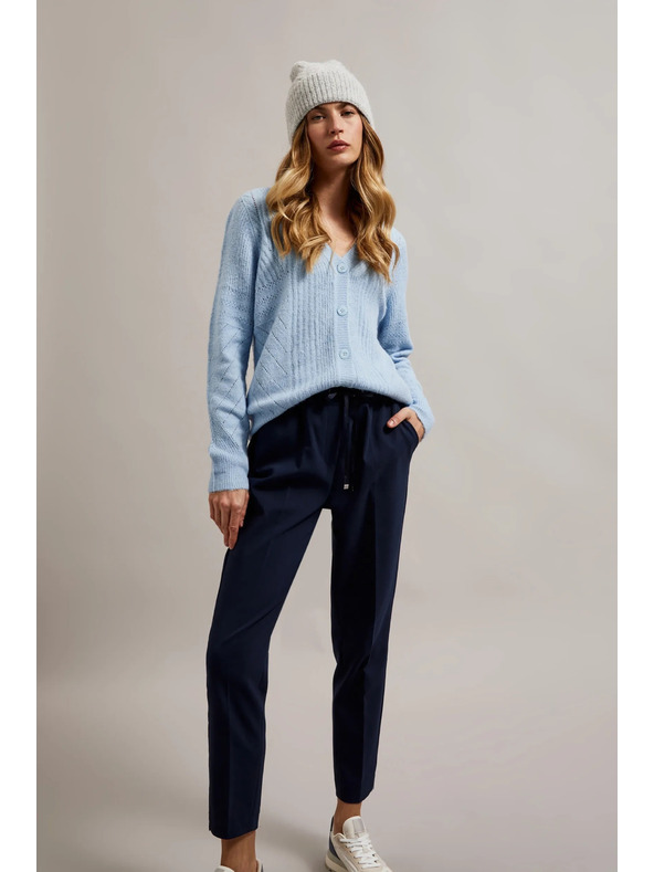 Moodo Čiapka so vzorom rybej kosti sivá Moodo