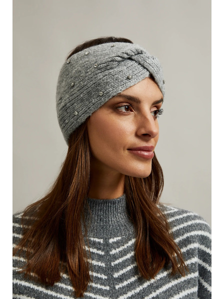 Moodo Teplá čelenka sivá Moodo