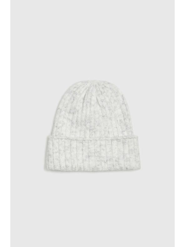 Moodo Čiapka sivá s prímesou vlny Moodo