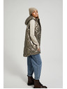 Moodo Prešívaná vesta s kapucňou béžová Moodo