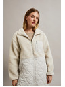 Moodo Béžová bunda teddy Moodo