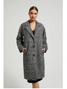 Moodo Kabát oversize kocka čierny Moodo
