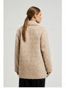 Moodo Dvojradový kabát s golierom béžový Moodo