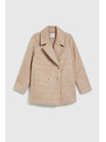 Moodo Dvojradový kabát s golierom béžový Moodo