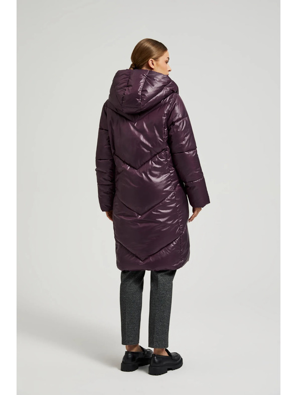 Moodo Bunda s prešívaním fialová Moodo