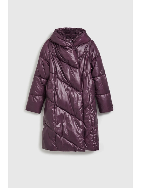 Moodo Bunda s prešívaním fialová Moodo