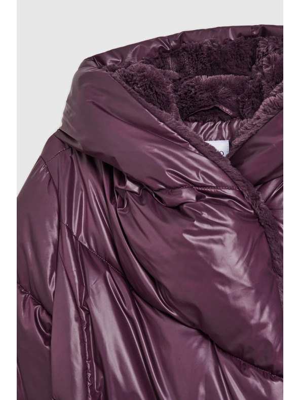 Moodo Bunda s prešívaním fialová Moodo