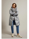 Moodo Bunda s prešívaním sivá Moodo