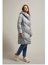 Moodo Bunda s prešívaním sivá Moodo