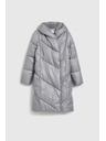 Moodo Bunda s prešívaním sivá Moodo