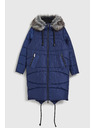 Moodo Zimná prešívaná bunda modrá Moodo