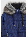 Moodo Zimná prešívaná bunda modrá Moodo