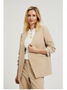 Moodo Sako so zriaseným 3/4 rukávom béžové Moodo