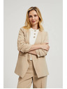 Moodo Sako so zriaseným 3/4 rukávom béžové Moodo
