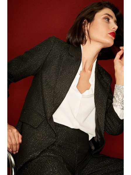 Moodo Sako s trojštvrťovými rukávmi čierne Moodo