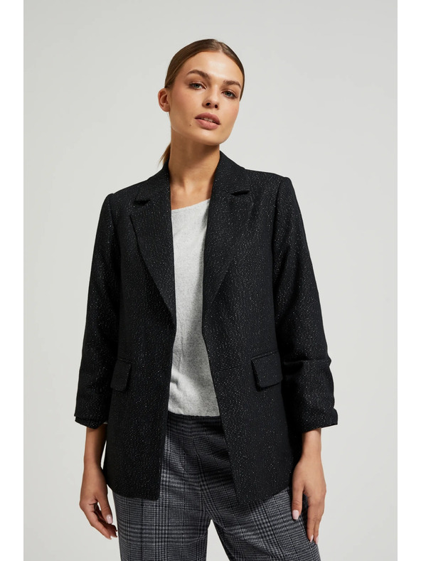 Moodo Sako s trojštvrťovými rukávmi čierne Moodo