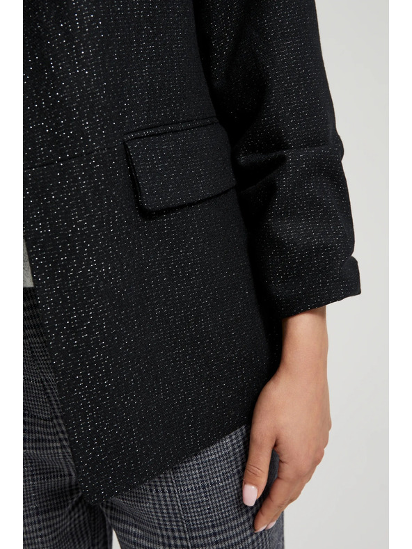 Moodo Sako s trojštvrťovými rukávmi čierne Moodo