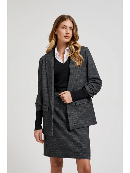 Moodo Sako so zriaseným rukávom sivé Moodo