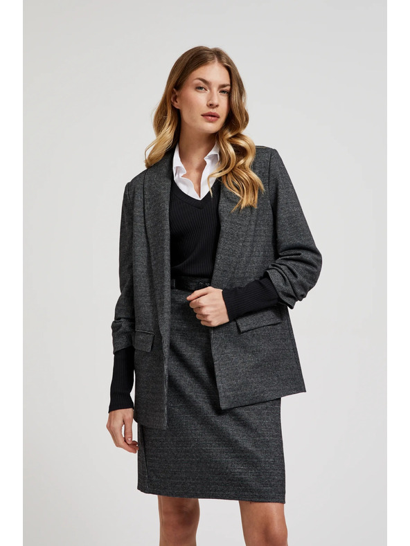 Moodo Sako so zriaseným rukávom sivé Moodo