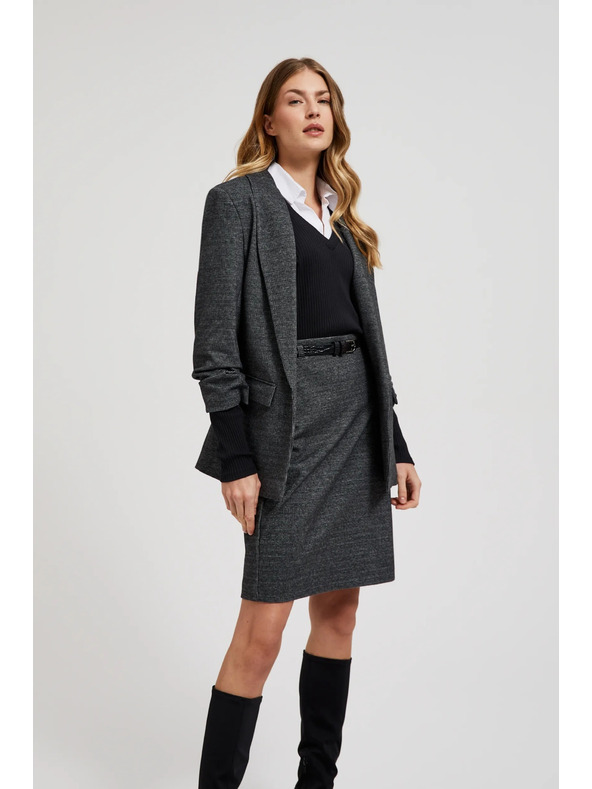 Moodo Sako so zriaseným rukávom sivé Moodo