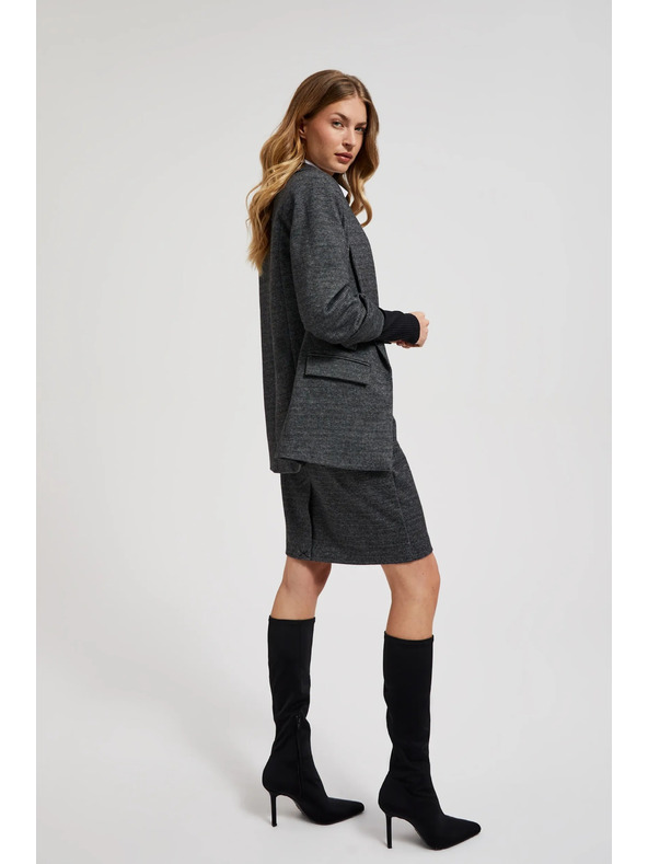 Moodo Sako so zriaseným rukávom sivé Moodo