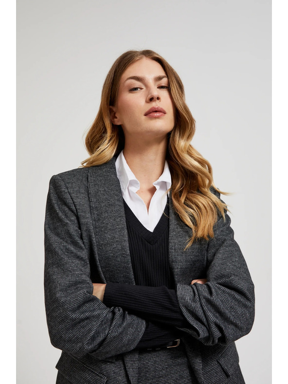 Moodo Sako so zriaseným rukávom sivé Moodo