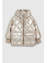 Moodo Prešívaná bunda s veľkými vreckami béžová Moodo