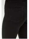 Moodo Hladké úzke čierne džínsy Moodo