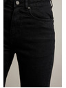 Moodo Čierne džínsy s rovnou nohavicou Moodo