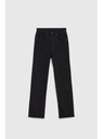 Moodo Čierne džínsy s rovnou nohavicou Moodo