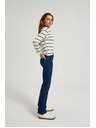 Moodo Modré džínsy s rovnou nohavicou Moodo