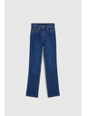 Moodo Modré džínsy s rovnou nohavicou Moodo