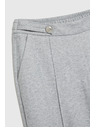 Moodo Hladké nohavice s rovnými nohavicami a gombíkmi sivé Moodo