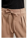 Moodo Béžové nohavice so zaväzovaním Moodo