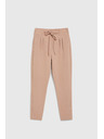 Moodo Béžové nohavice so zaväzovaním Moodo