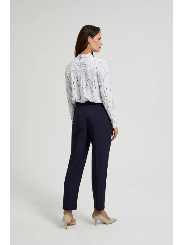 Moodo Tmavo modré cigaretové nohavice Moodo