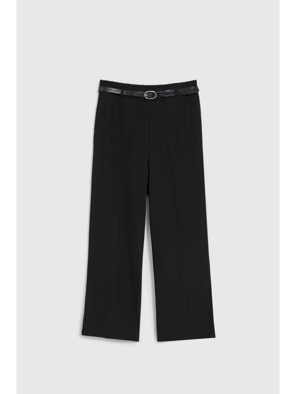 Moodo Čierne nohavice so skladmi Moodo