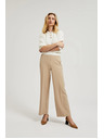 Moodo Elegantné nohavice béžové Moodo