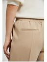 Moodo Elegantné nohavice béžové Moodo