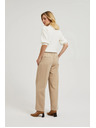 Moodo Elegantné nohavice béžové Moodo