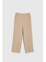 Moodo Elegantné nohavice béžové Moodo