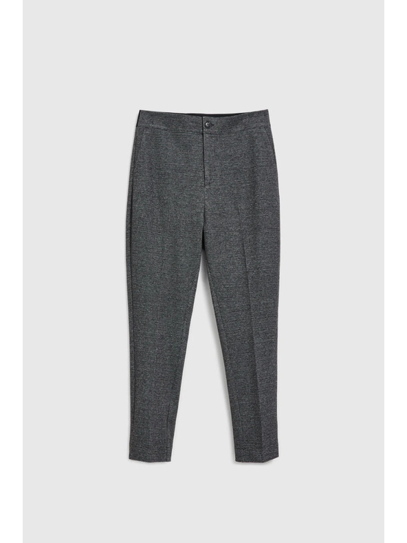 Moodo Cigaretové nohavice s vreckami čierne Moodo